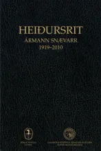 Heiðursrit Ármann Snævarr 1910-2010 - bókakápa